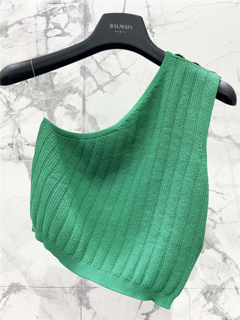 Balmain one-shoulder camisole