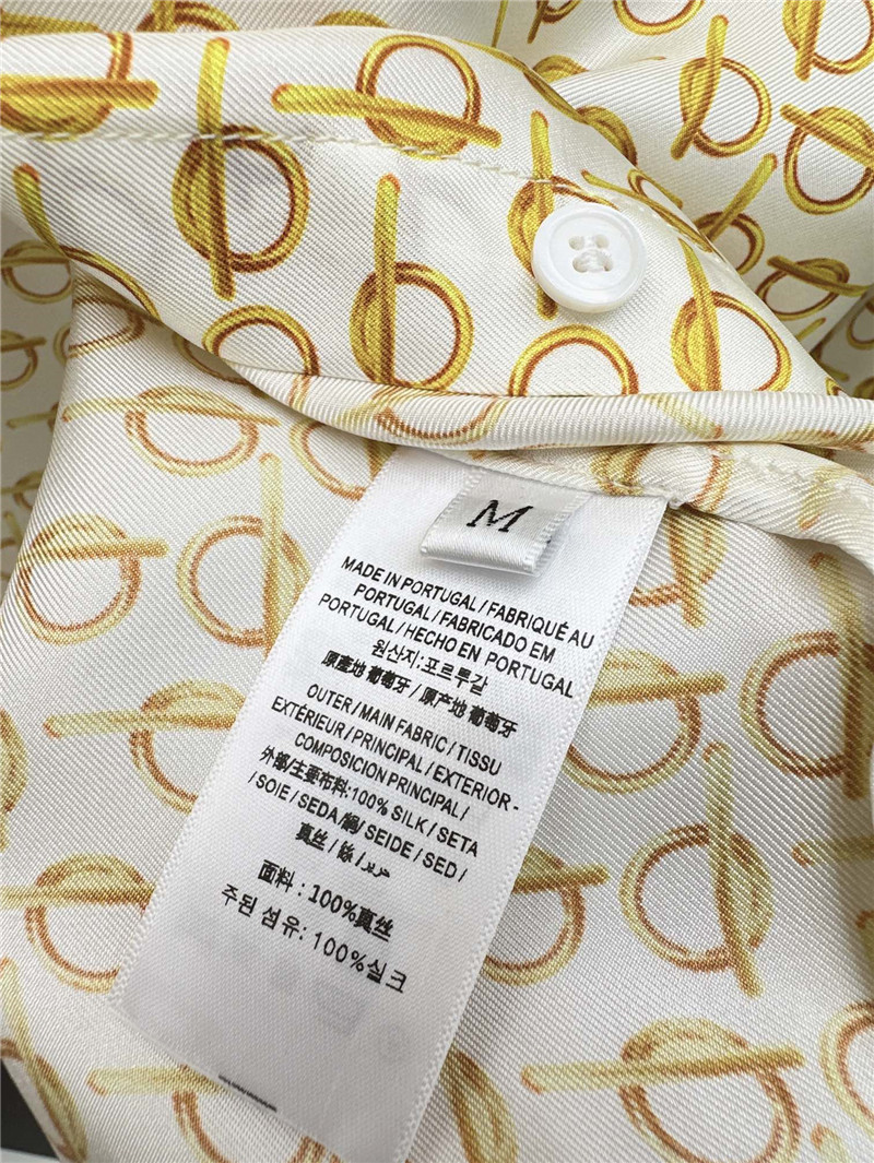 Bv*b*rry b letter print silk shirt