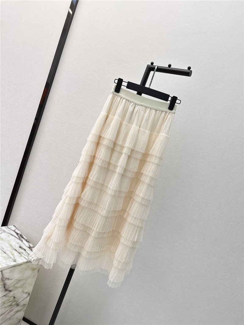 M1um1u new heavy layered mesh skirt