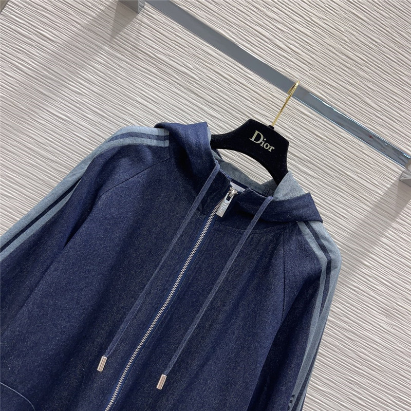 D10r retro denim hooded sweatshirt + shorts set