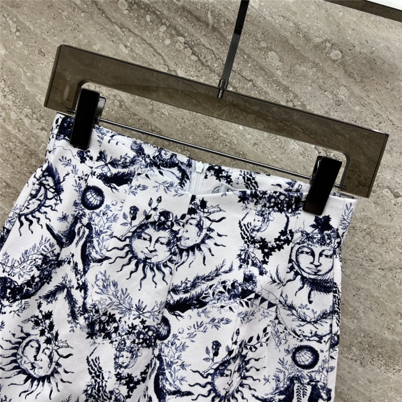 D10r sun god series printed casual shorts