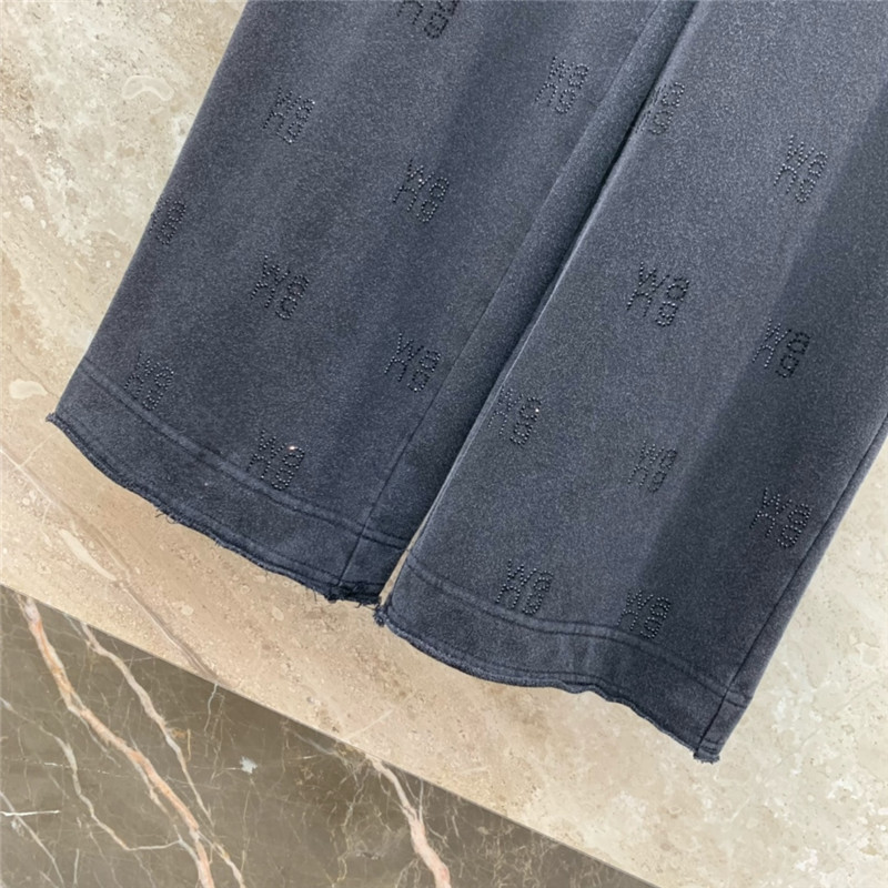 A1exa*der wang charcoal black wide leg pants