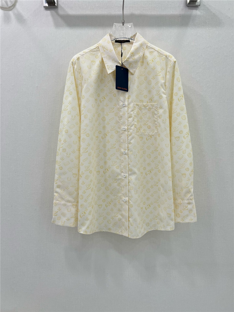 l0vis Vvtt0n lv presbyopic coin full logo long-sleeved shirt