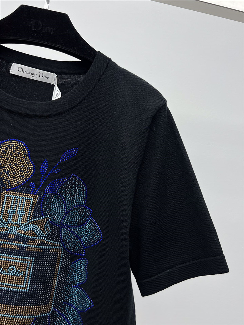 d10r logo hot D1am0nd knitted t-shirt
