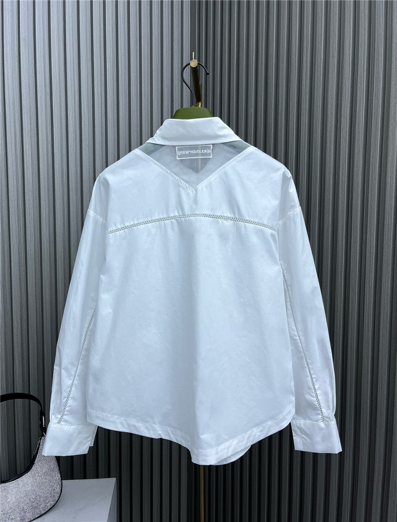 A1exa*der wang hollow patchwork shirt
