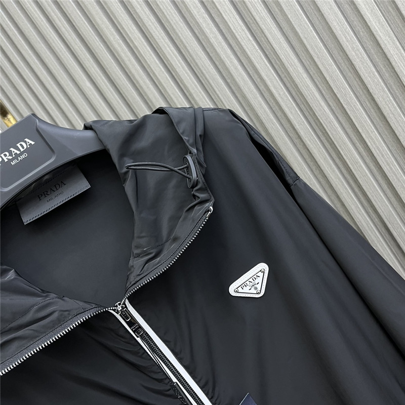 Pra*a high nylon hooded jacket