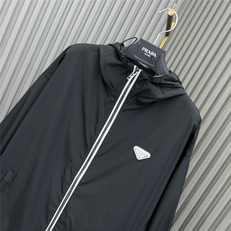 Pra*a high nylon hooded jacket