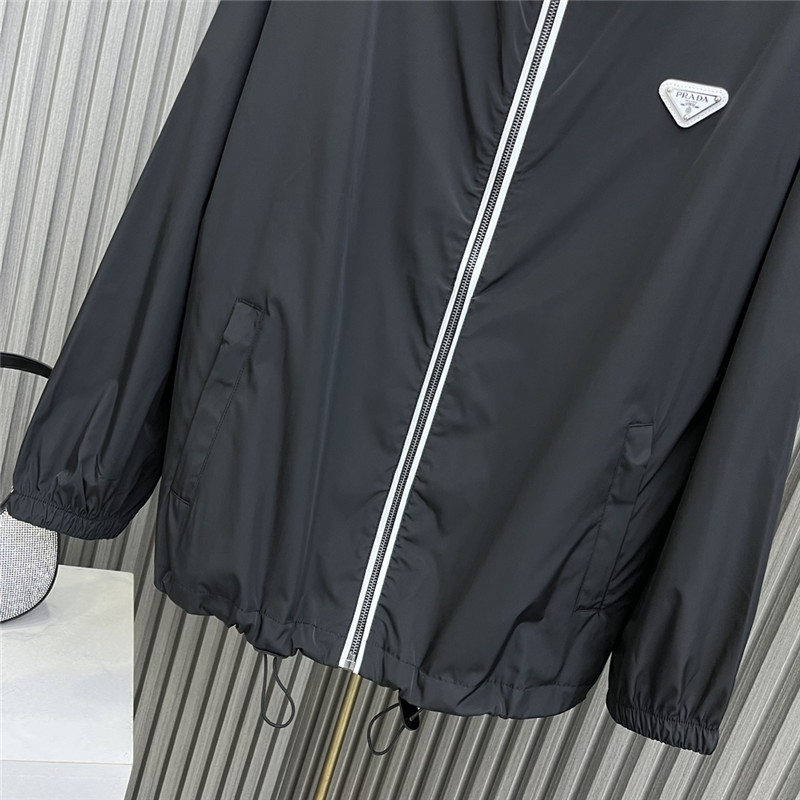 Pra*a high nylon hooded jacket