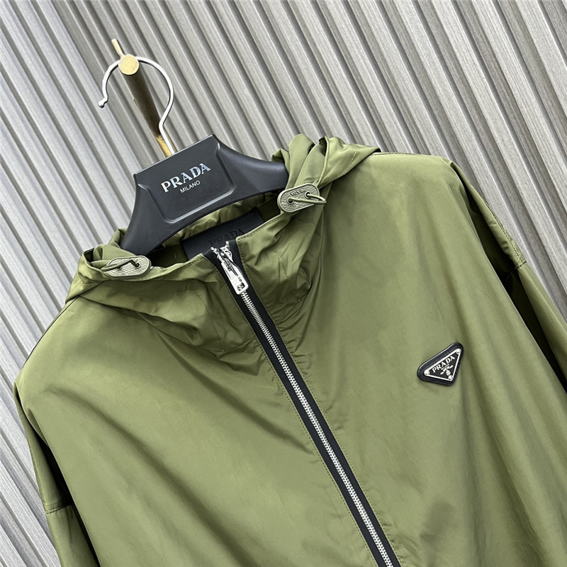 Pra*a high nylon hooded jacket