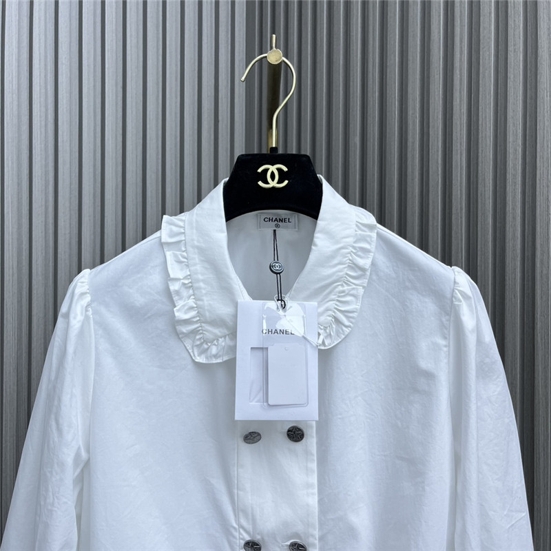 Ch**el lace pearl beaded shirt