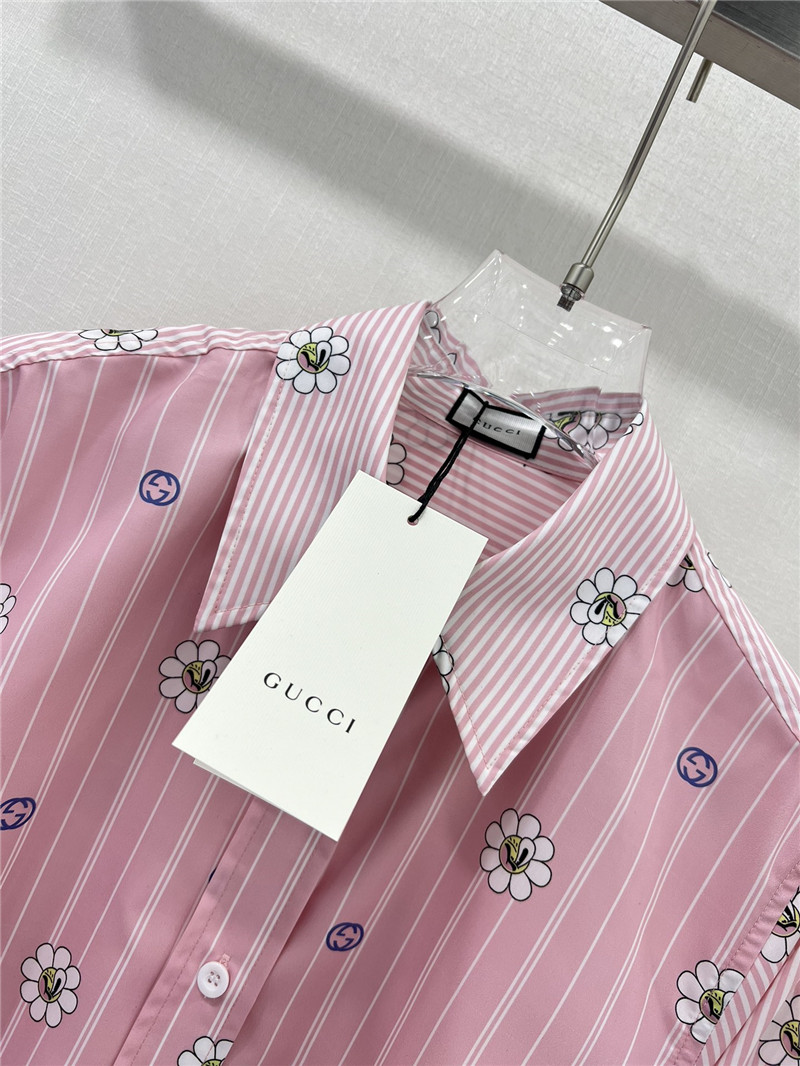 Gvc*1 spring floral print long sleeve shirt