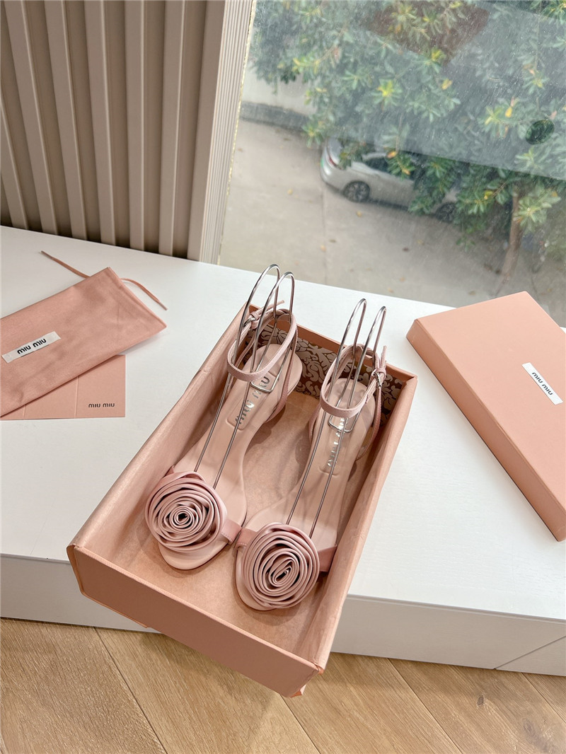 M1um1u rose high heels