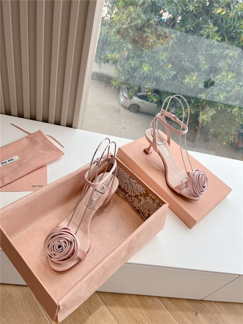 M1um1u rose high heels