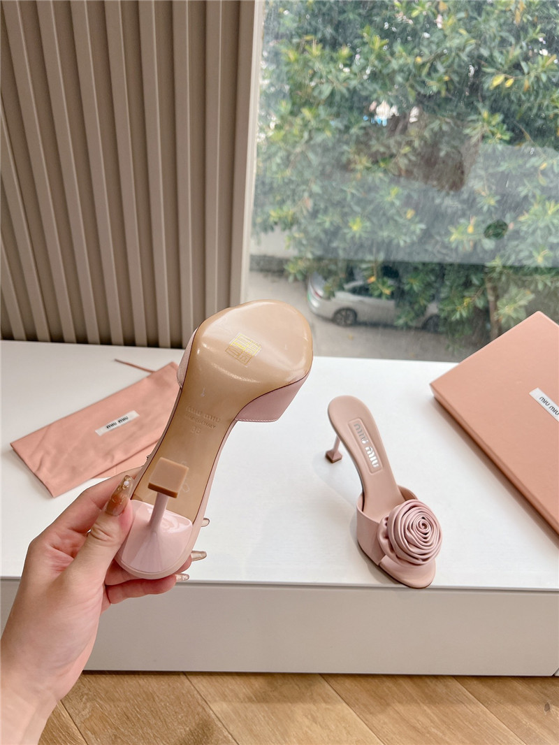 M1um1u rose high heels