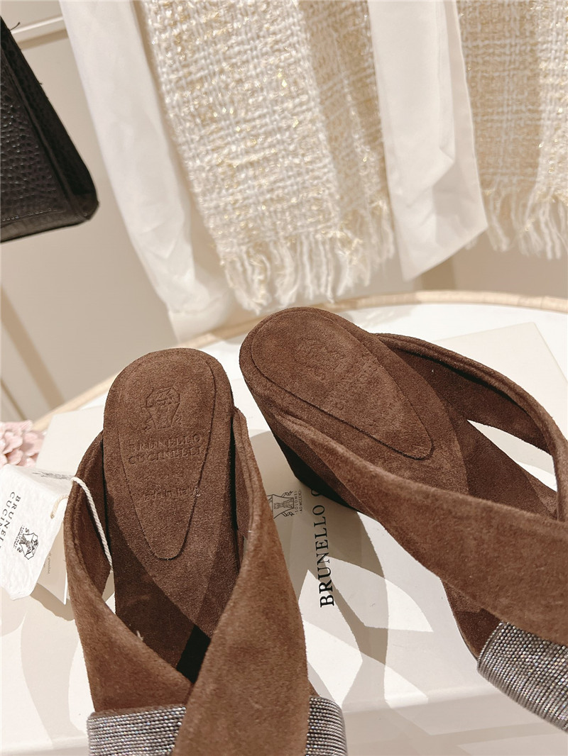 bc steel D1am0nd wedge slippers