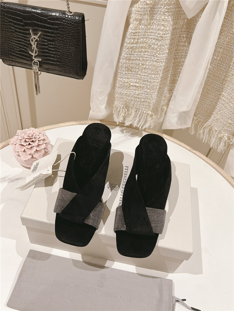 bc steel D1am0nd wedge slippers