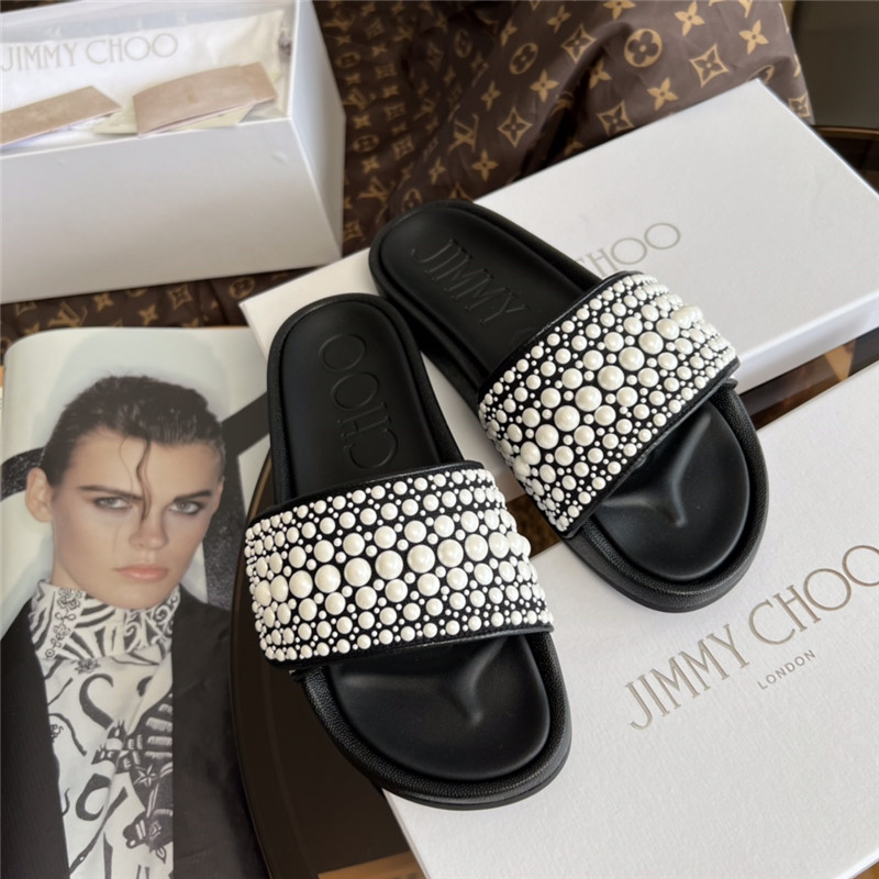 J1m*y Ch00 pearl slippers
