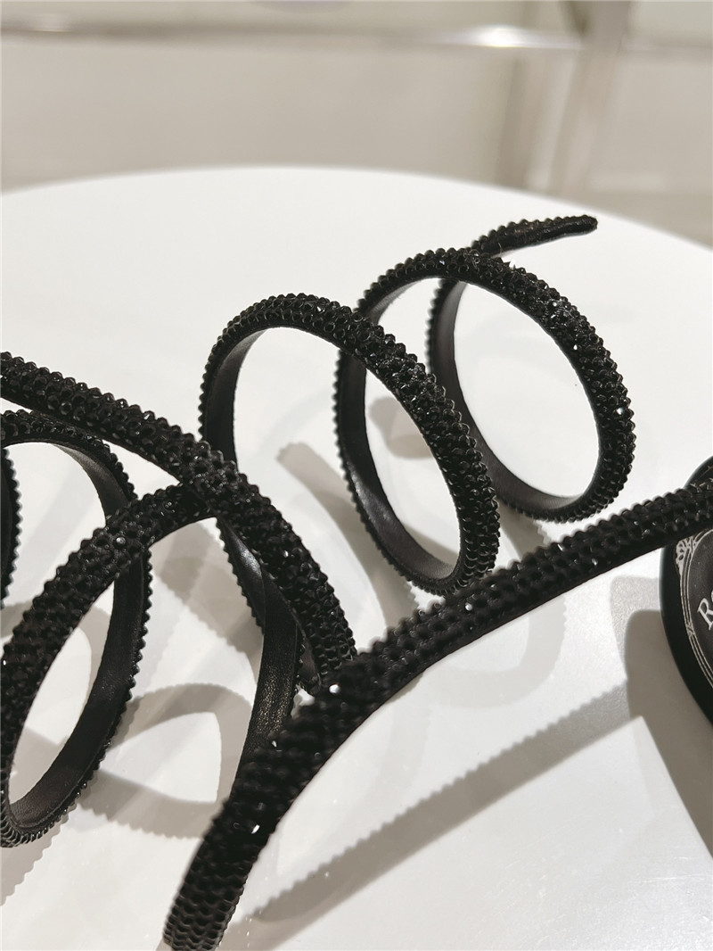 rene caovilla crystal high heel sandals