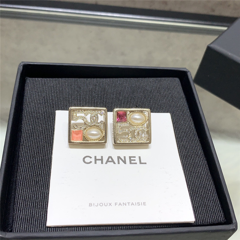 Ch**el square earrings