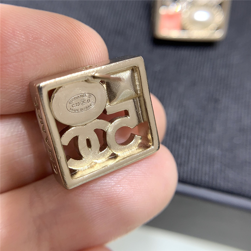 Ch**el square earrings