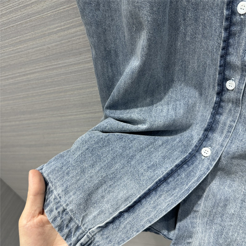 Pra*a premium denim vest shirt