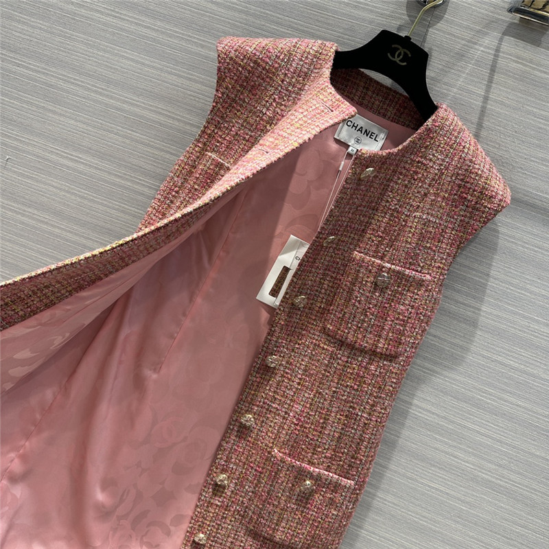 Ch**el long vest jacket