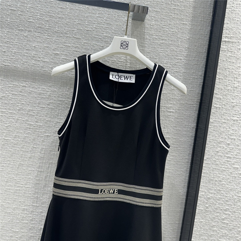 L0ew* contrast collar tank top