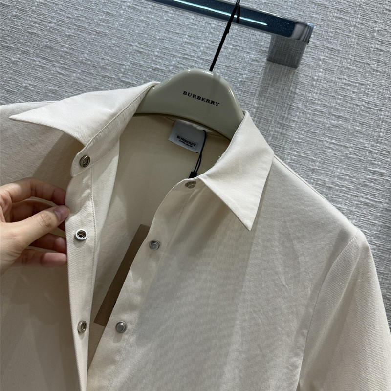 Bv*b*rry war horse embroidered shirt dress