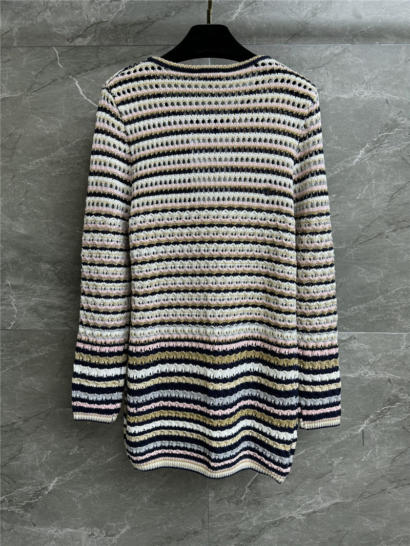 Ch**el hollow striped dress