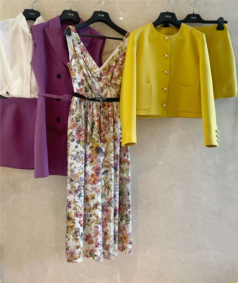 D10r v-neck vest print dress