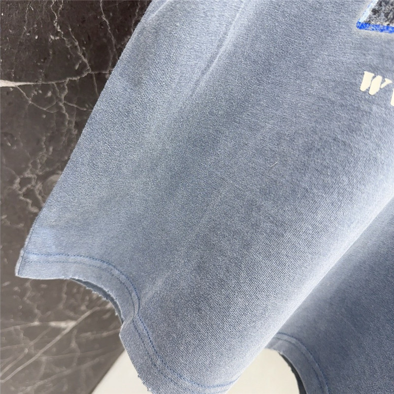 Ba1en*iaga distressed short sleeve t-shirt