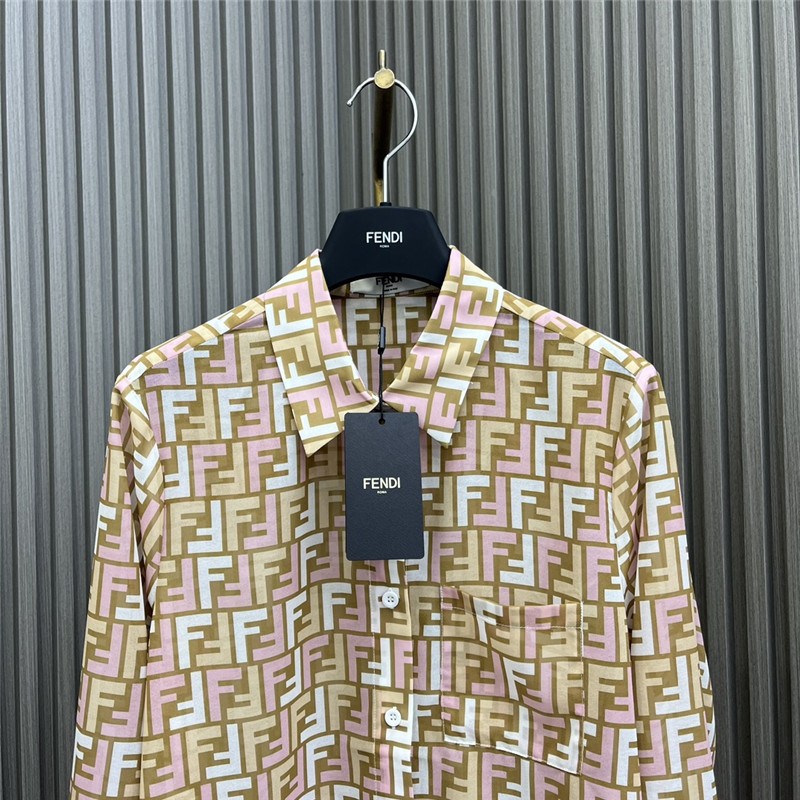 F**di see-through printed shirt