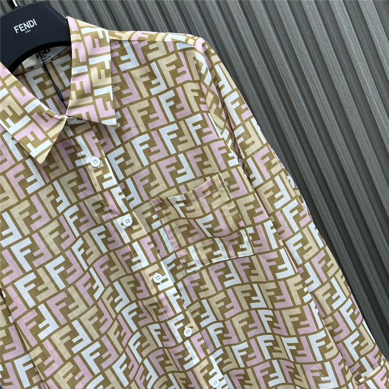F**di see-through printed shirt