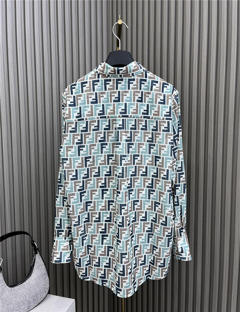 F**di see-through printed shirt