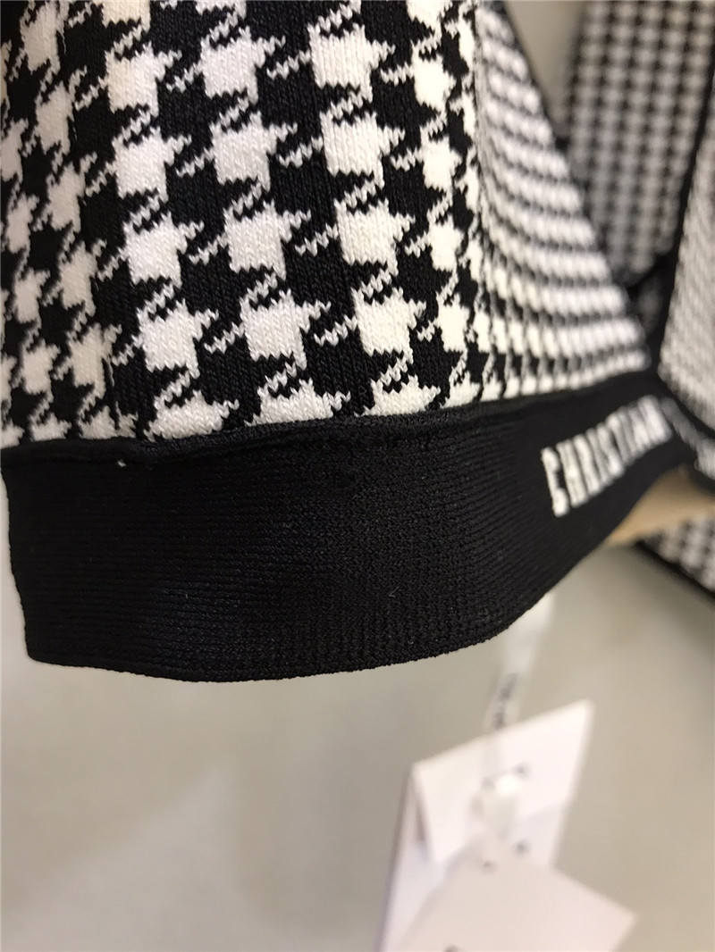 D10r classic houndstooth cross-over swimsuit with straps
