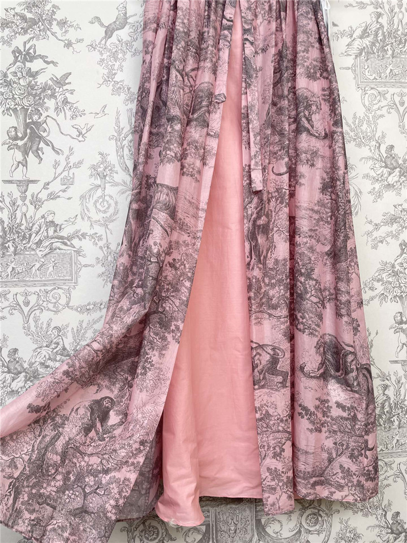 D10r new animal latest collection pleated waist slit long skirt