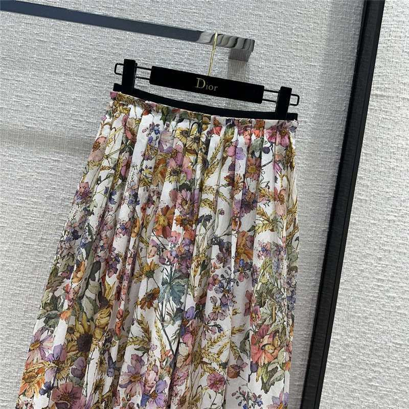 D10r spring garden print long skirt