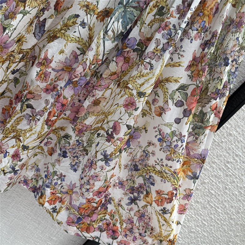 D10r spring garden print long skirt
