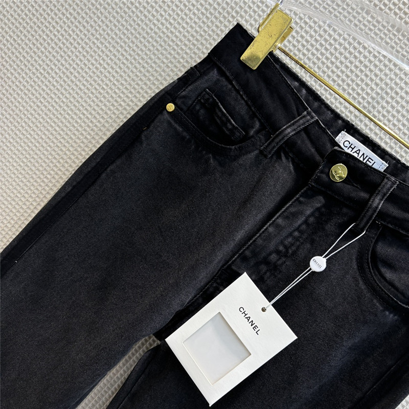 Ch**el vintage graphite gray bootcut jeans