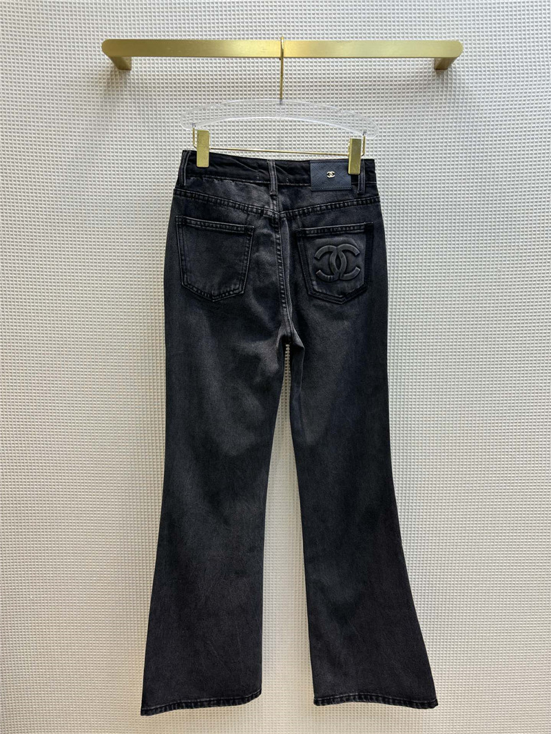 Ch**el vintage graphite gray bootcut jeans