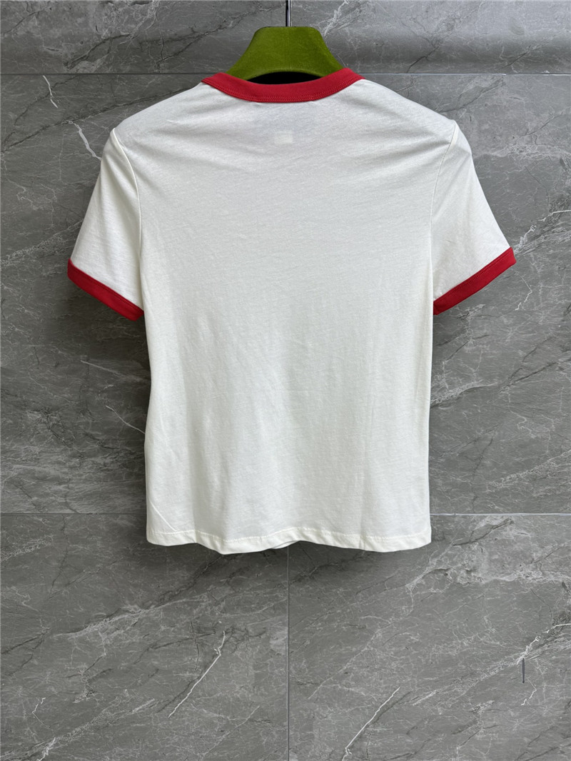 Gvc*1 contrast flocked t-shirt
