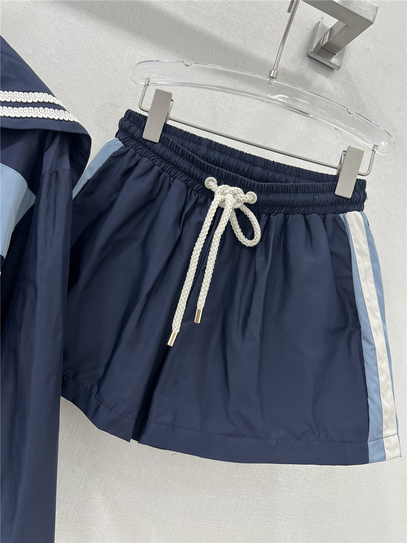 M1um1u new spring and summer navy suit
