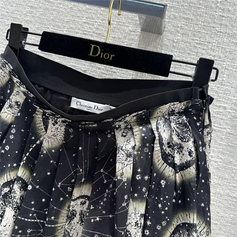 D10r constellation cosmic print long skirt