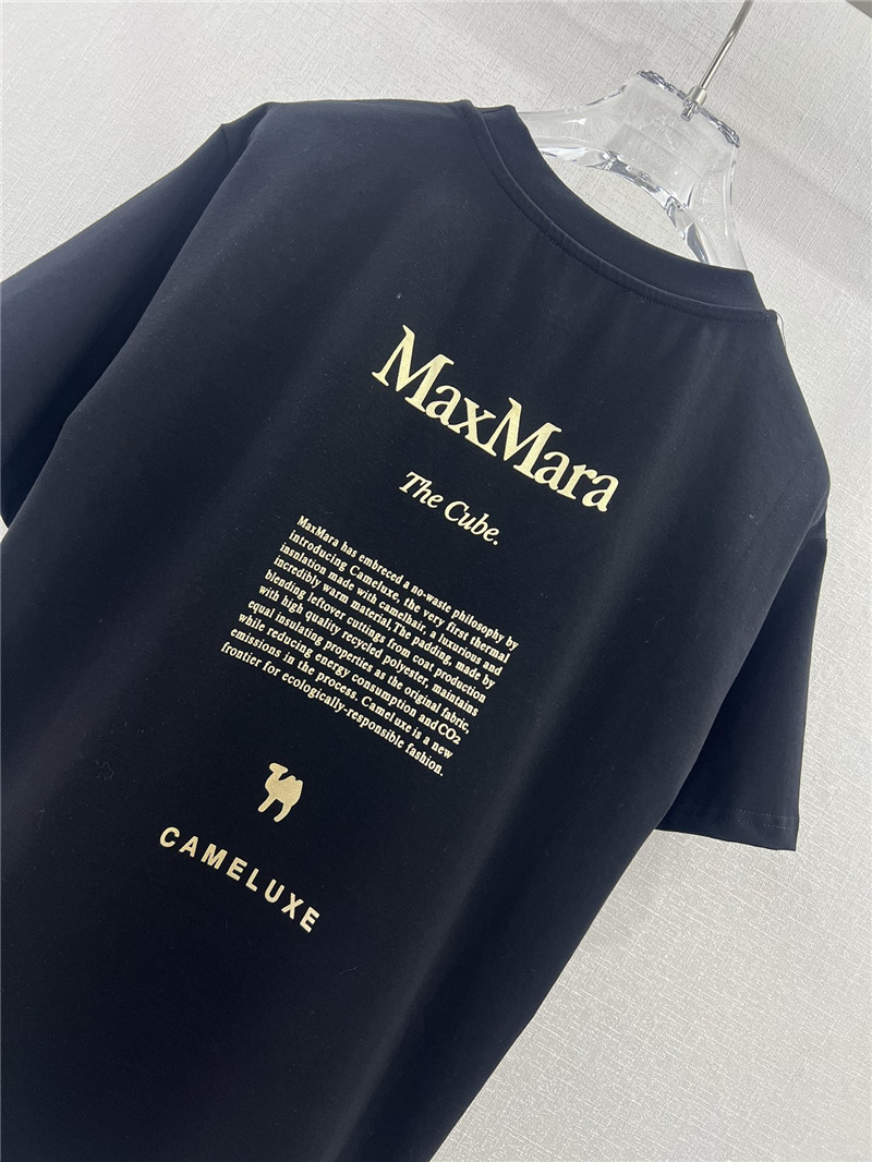 Vanitoo gold lettering printed front and back T-shirt