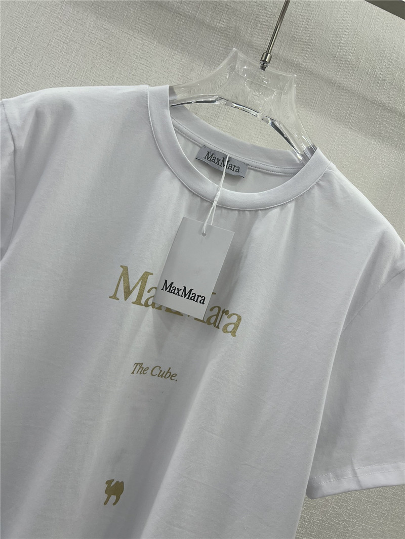 Vanitoo gold lettering printed front and back T-shirt
