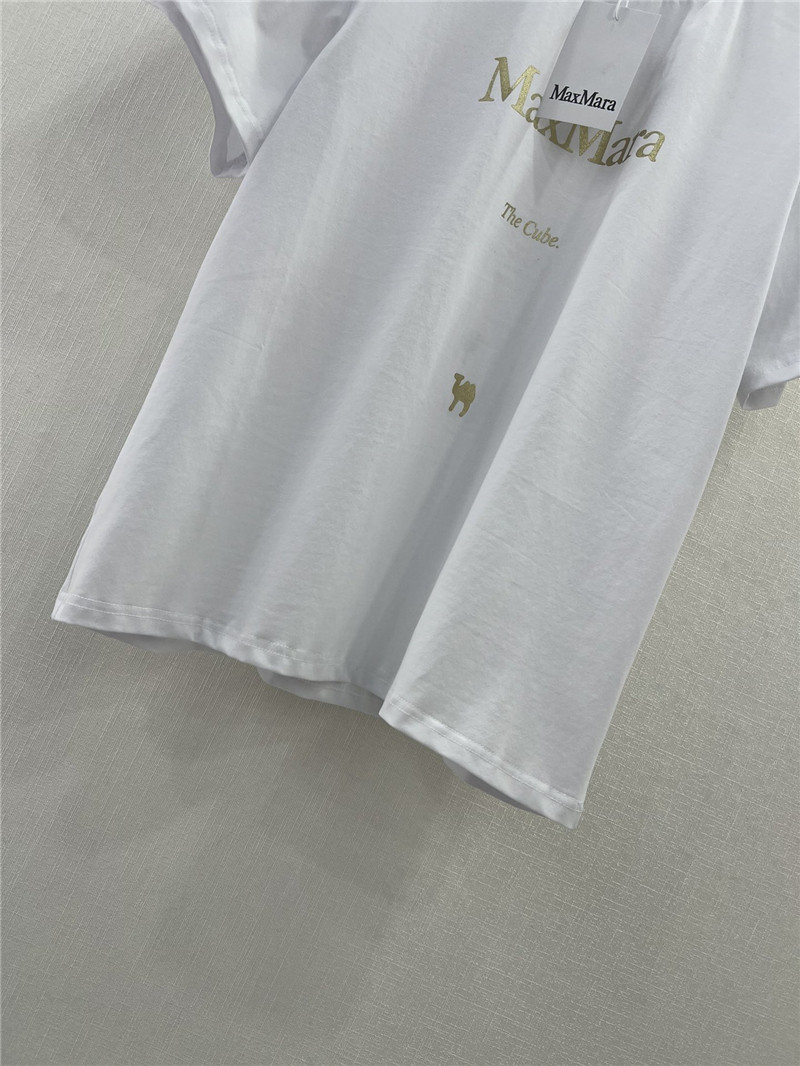 Vanitoo gold lettering printed front and back T-shirt
