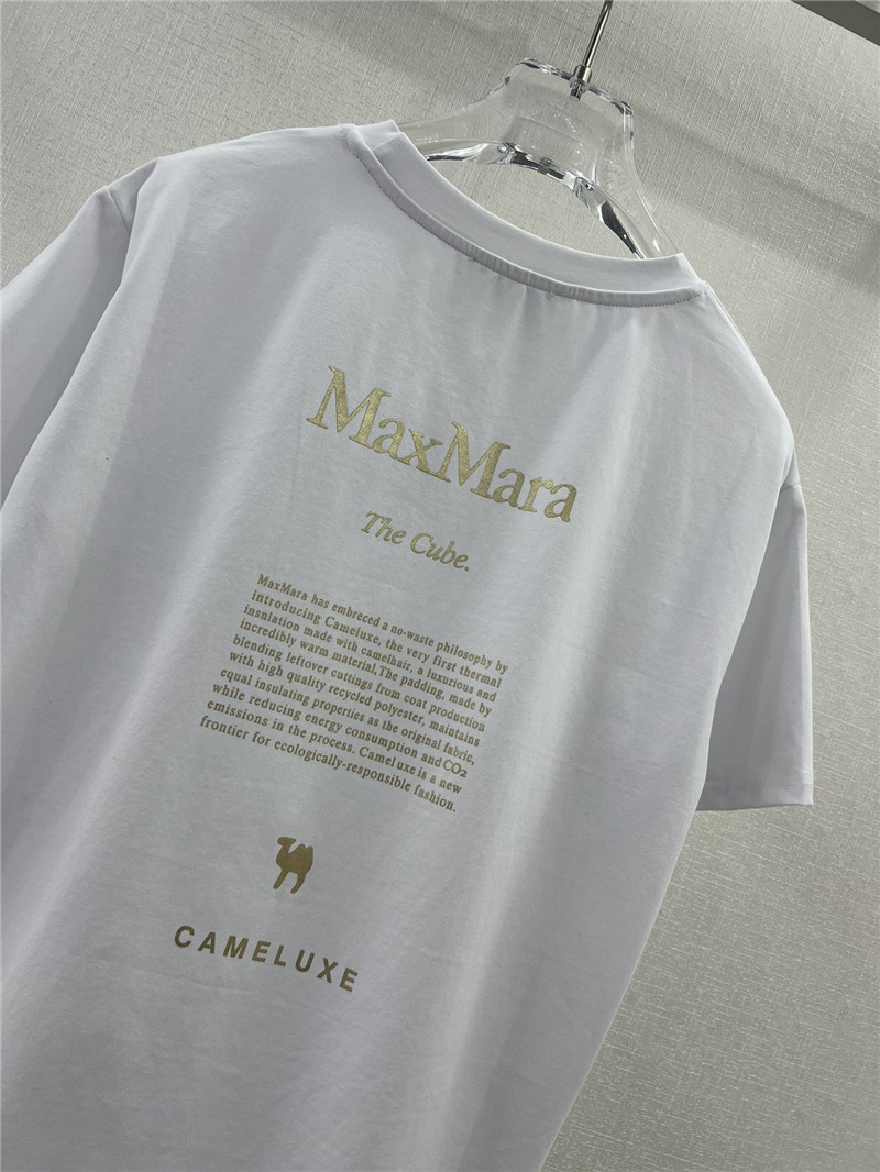 Vanitoo gold lettering printed front and back T-shirt