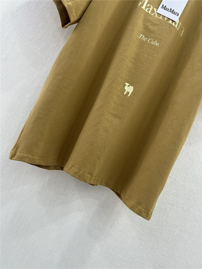 Vanitoo gold lettering printed front and back T-shirt