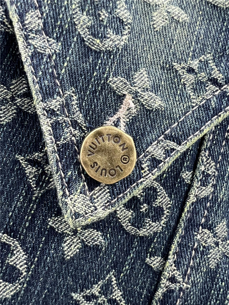 l0vis Vvtt0n lv new jacquard all-over printed denim jacket