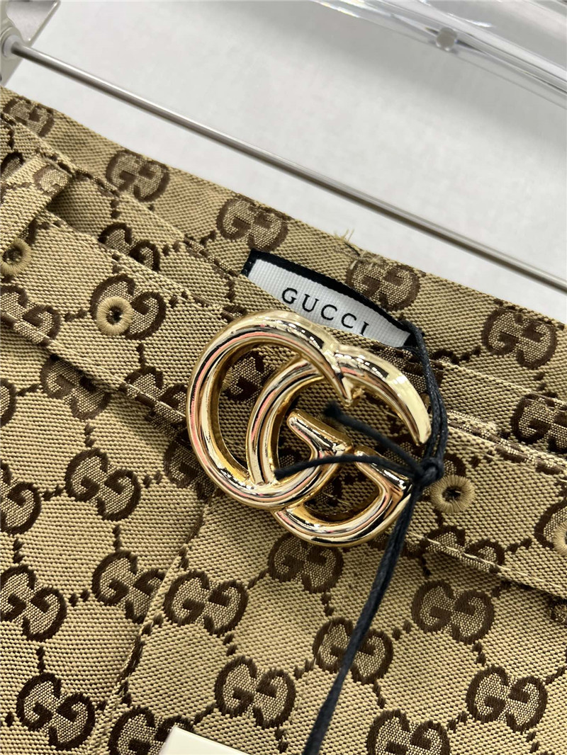 Gvc*1 double g jacquard belt shorts